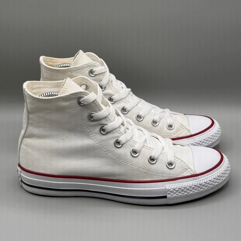 Converse Chuck Taylor All Star High Top Sneakers White Canvas Mens 5 Womens 7 - Picture 2 of 16